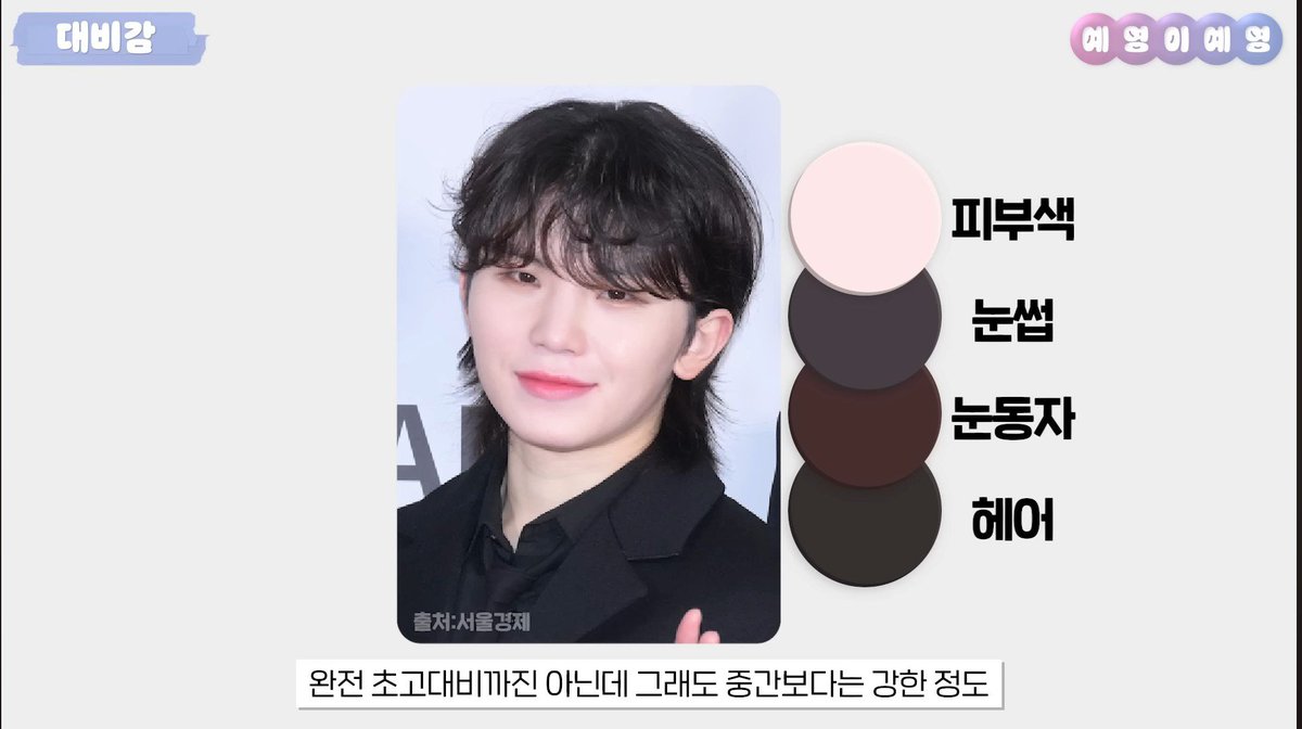 semangkukuji's tweet photo. Woozi's personal color analysis result:

🍑 Woozi's skin is genuinely so bright that it's difficult to believe it belongs to a human. She said that his skin doesn't look like human skin, it is almost at the level of a sheet of paper. It's not just the high level of brightness, he also has very clear, radiant, and translucent skin with a hint of pink.

🍚 Woozi's contrast level is slightly above average. Contrast refers to the difference between the skin tone and the color of the eyes, eyebrows, and hair. It helps determine whether a person's features create a strong light-dark contrast or blend more softly. 

😺 Woozi has an extremely cool undertone. His skin is so cool-toned that it is difficult to place within a standard color analysis chart. His complexion is pink, pale, very fair, and extremely low in saturation. He almost appears colorless, giving him a remarkably clean and pure look.