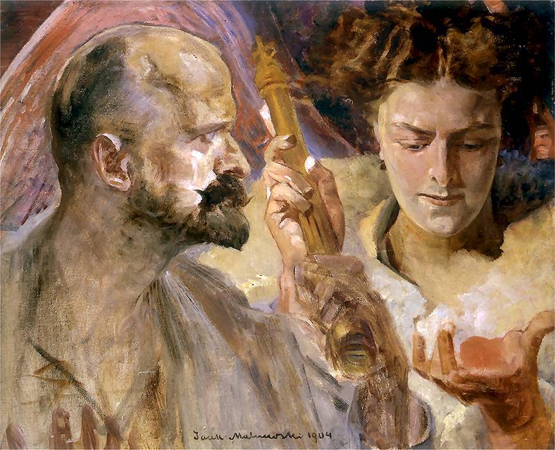 art_malczewski's tweet photo. Self-portrait with the muses https://t.co/RGIBtSNjyd