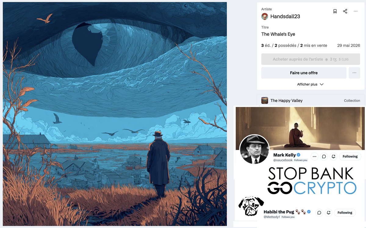 handsdall's tweet photo. 🎉 SOLD!!🎉 😍
A huge Thank you to @saucebook  and @Mettody1 for purchasing « The Whale’s Eye »!! 🙏😘
Thank you again dear friends for always supporting my art!! 🙏😘💜

THE WHALE’S EYE
Only 1 left! —> 3 xtz
https://t.co/NCaJTF192w

✨Follow and support these great artists and supporters!!✨
https://t.co/ICckiIbsJw
https://t.co/DH6EwLAClV

#NFTCommunity #collectors