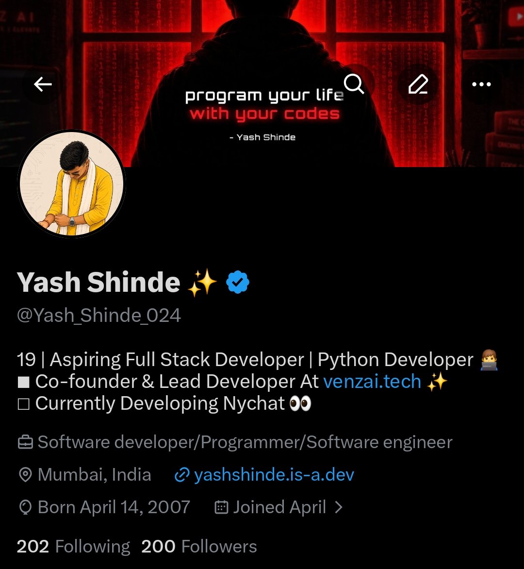 Yash Shinde ✨️ tweet media