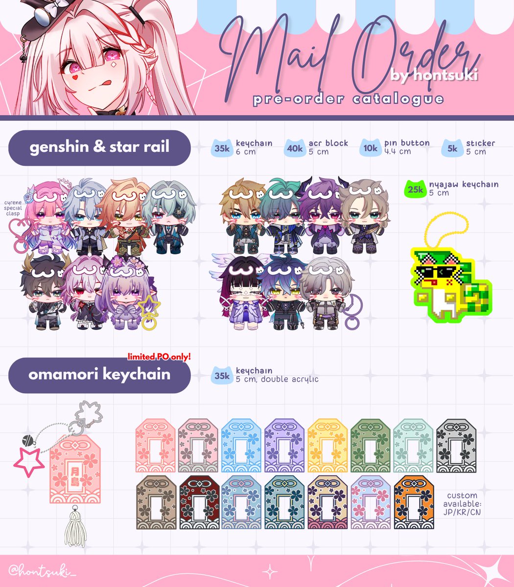 HonTsuki_'s tweet photo. [ PO MAIL ORDER BATCH 3 + GIVEAWAY #MERCHBYHONTSUKI ]

❤️/🔁 are appreciated!

Haii, dalam rangka tanggal 1 Juni aku ultah dan aku lolos UKMPPDH + OSCE, aku mau buka PO lagi sekaligus giveaway worth of IDR100k ><

📅 30 Mei - 14 Juni 2026

[1/6] - details below https://t.co/WMJ96zrlqO