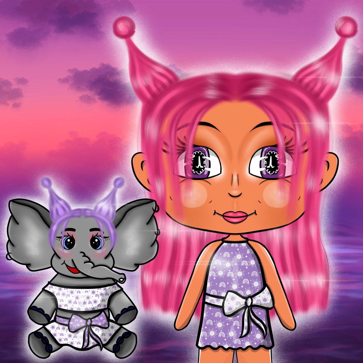 Daisyartss's tweet photo. GM! Happy Saturday￼🐘💞

May Bonus Holders Airdrop “LiL CSG x SBE Blind Boxes💗🐘 ” 

Was sent out, a LiL CSG daughter airdrop matching her mom!🩷#ClassySassyGirls

Ps: All new holders until end of May will receive her as well 🫶🏻 https://t.co/3otDiNwv5r