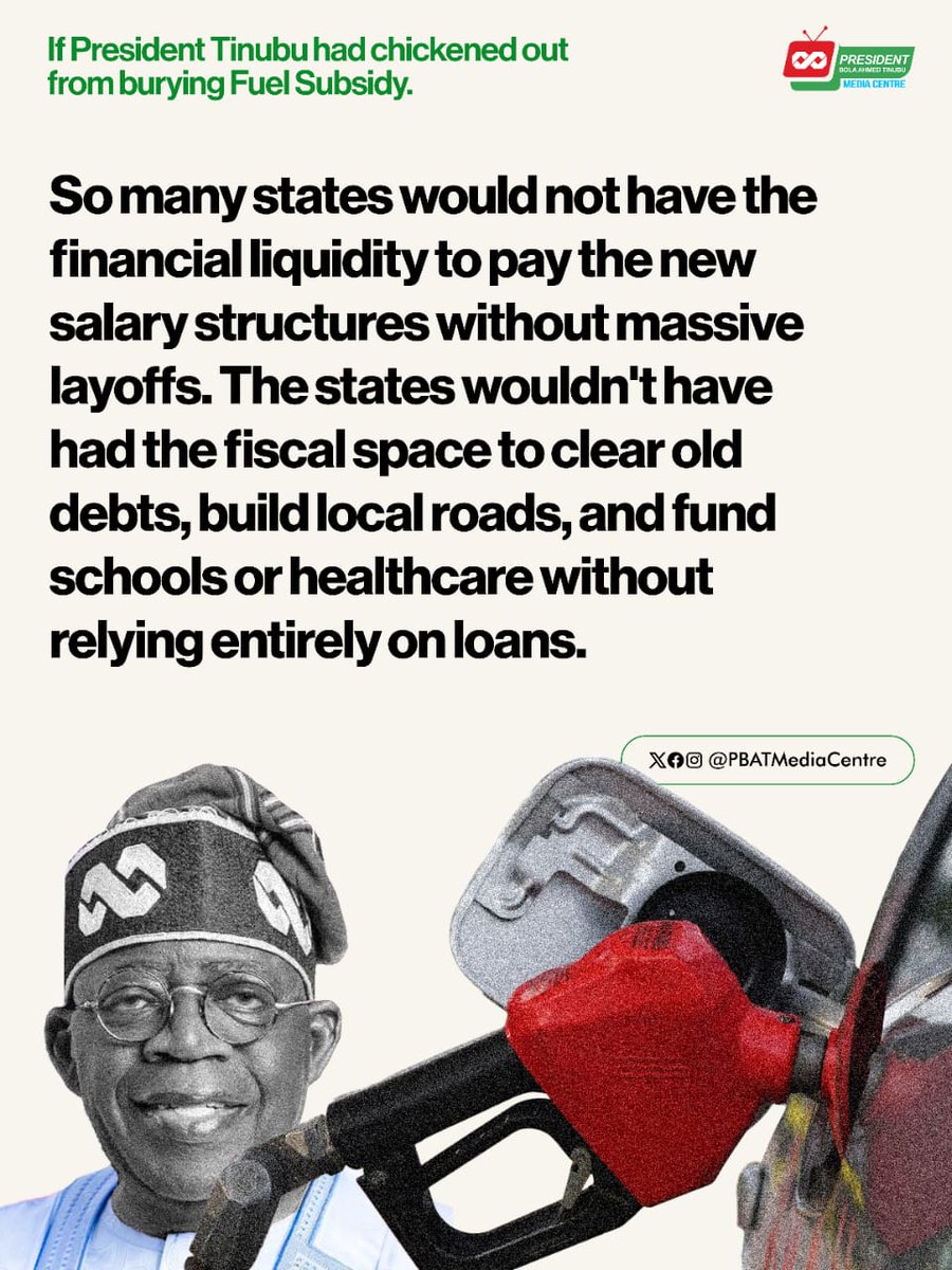 JustinTready's tweet photo. Do you know that many developments that now look normal since President Tinubu was sworn in as President three years ago would not have been possible without the bold decisions taken by him on day one?

Let’s take you through some of these developments!

#PBATVersary3.0 https://t.co/5XSv9nOuYa