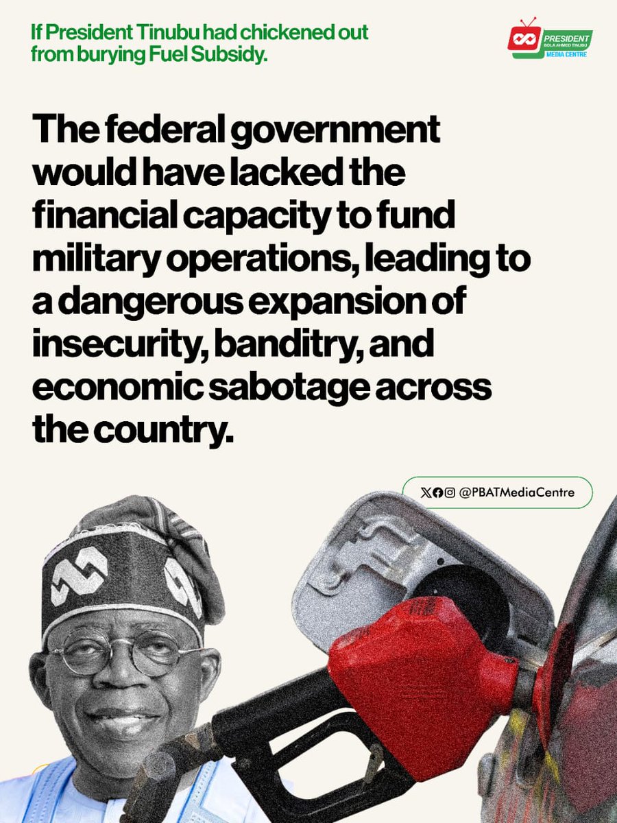 JustinTready's tweet photo. Do you know that many developments that now look normal since President Tinubu was sworn in as President three years ago would not have been possible without the bold decisions taken by him on day one?

Let’s take you through some of these developments!

#PBATVersary3.0 https://t.co/5XSv9nOuYa