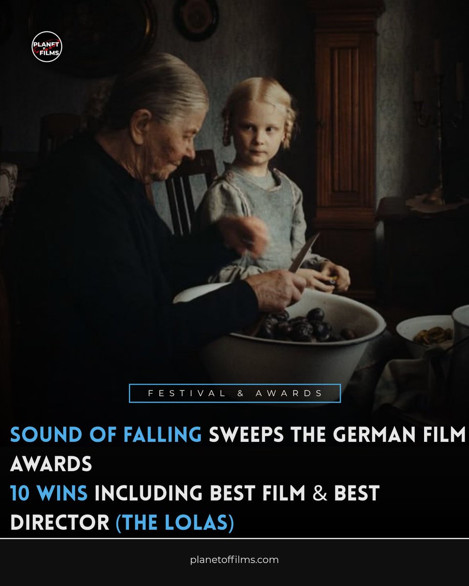 planetoffilms's tweet photo. *Sound of Falling* wins big at the 2026 German Film Awards, taking home 10 awards including Best Film and Best Director.

A huge night for European cinema. 

Read The Full Article - https://t.co/JkMEtA2LHS

#SoundOfFalling #Lolas2026 #GermanFilmAwards #EuropeanCinema https://t.co/RhWaTW0jsG