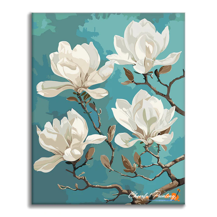 cheerfulpaint's tweet photo. Soft white magnolia bloom captured on canvas.
🔗：https://t.co/PT9mxda1np 

#paintbynumbers #DIY #painting #HomeDecor #ArtOfTheDay #handmadegift #springart #whitemagnolia #flowerart https://t.co/CfnZUwwJFt