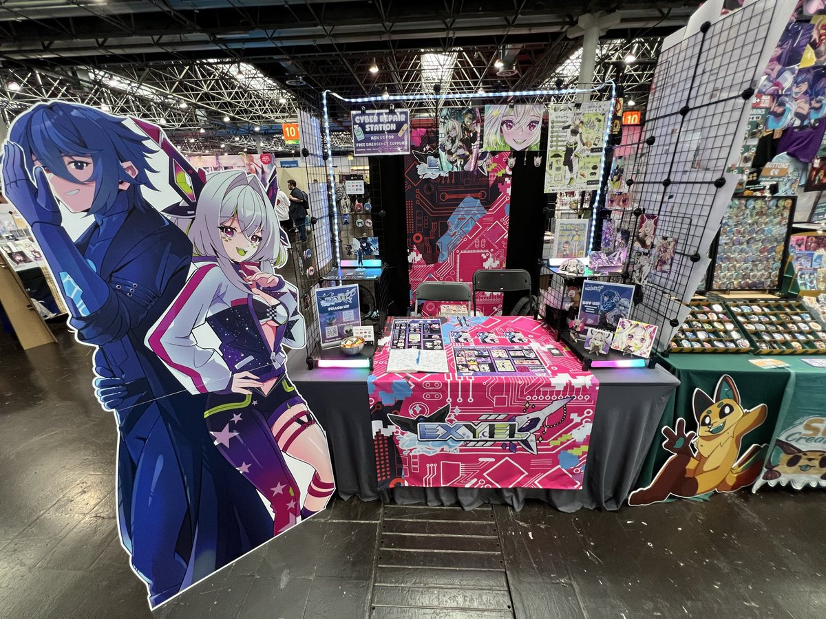 LightEXE_TTV's tweet photo. Tag 2 der DoKomi beginnt!

@yelentaaa und Ich haben noch einiges an Merch und unsere Cyber-Repairstation wurde wieder aufgefüllt💪

Kommt gerne bei uns - EXYEL - vorbei (Halle 10 - 10D15)

Wir würden uns freuen❤️ https://t.co/uGzuk5Wxv6