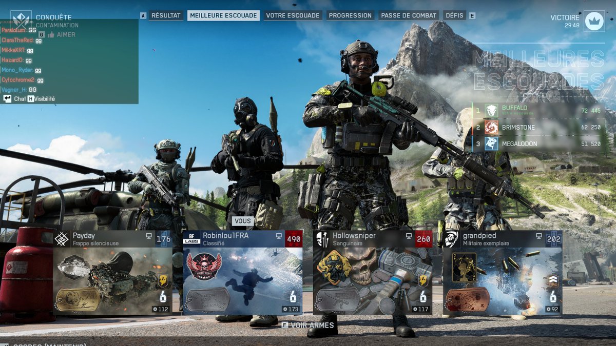 Robinlou1FR's tweet photo. Best squad on #FridayNightBattlefield, thanks my FNB friends @grandpied_bf Payday and Hollosniper, see you next friday on #Battlefield https://t.co/gbL02aKf5f