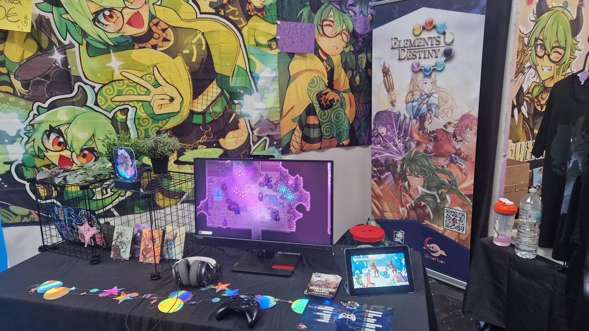 GameEDofficial's tweet photo. Yesterday was great and today will be even greater!
Dokomi Saturday is right in front of us and we are very excited for you to visit our booth! ^-^
Come see us at 10M13! ๐๐โค๏ธ๐
#ED #ElementsDestiny #Indie #Game #Dokomi #Dokomi26 https://t.co/rNUmPCoxDP