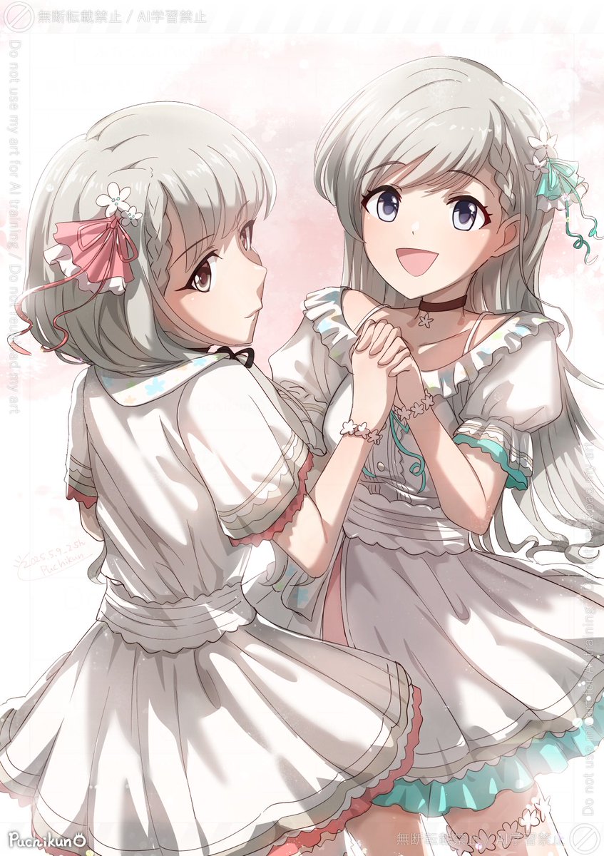 久川颯 ,久川凪 「お誕生日おめでとう～! #デレマス」|ぷちくん/puchikun（絵師）のイラスト