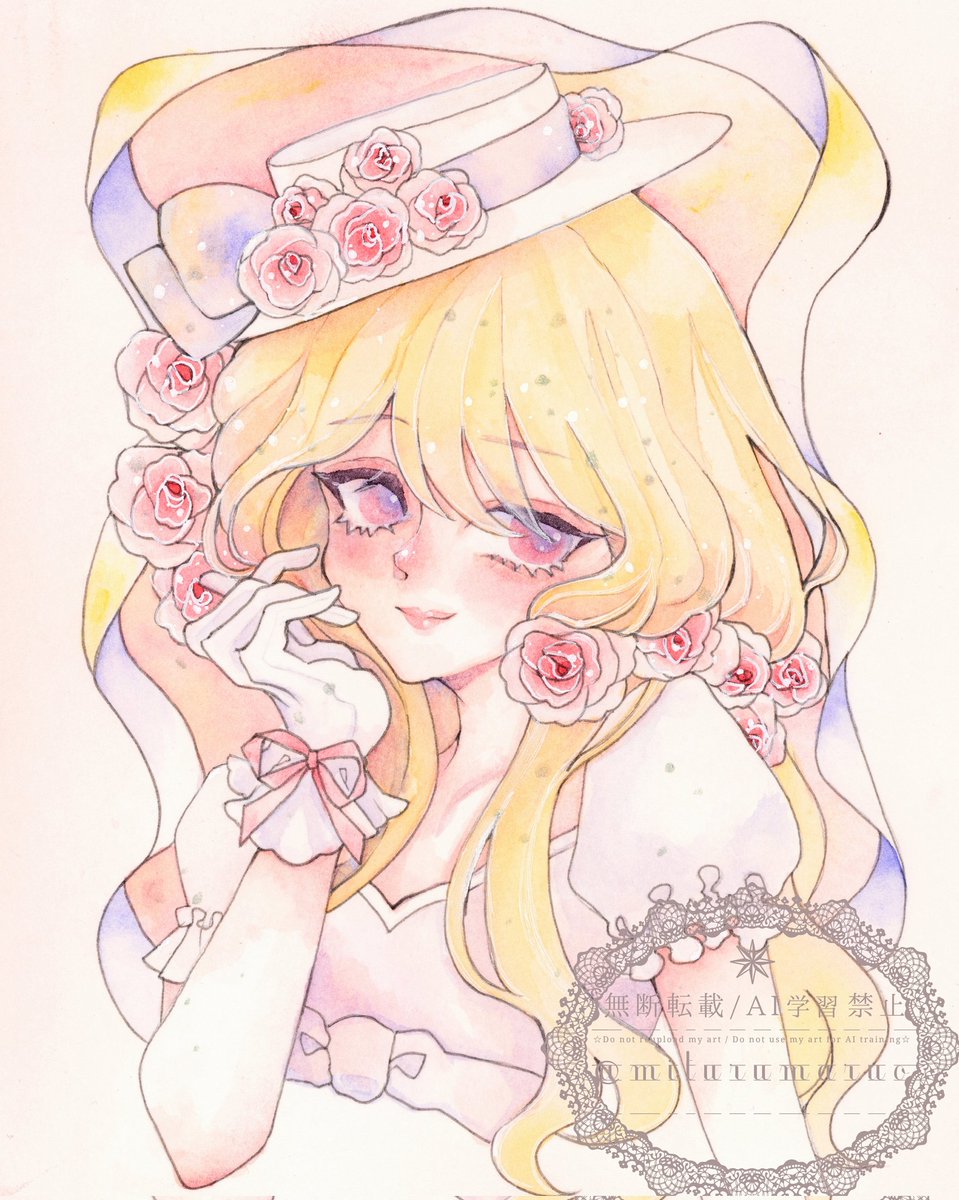 miturumaruo's tweet photo. 🌹
#illustrationㅤ 
#透明水彩 https://t.co/w6sitLU0lg