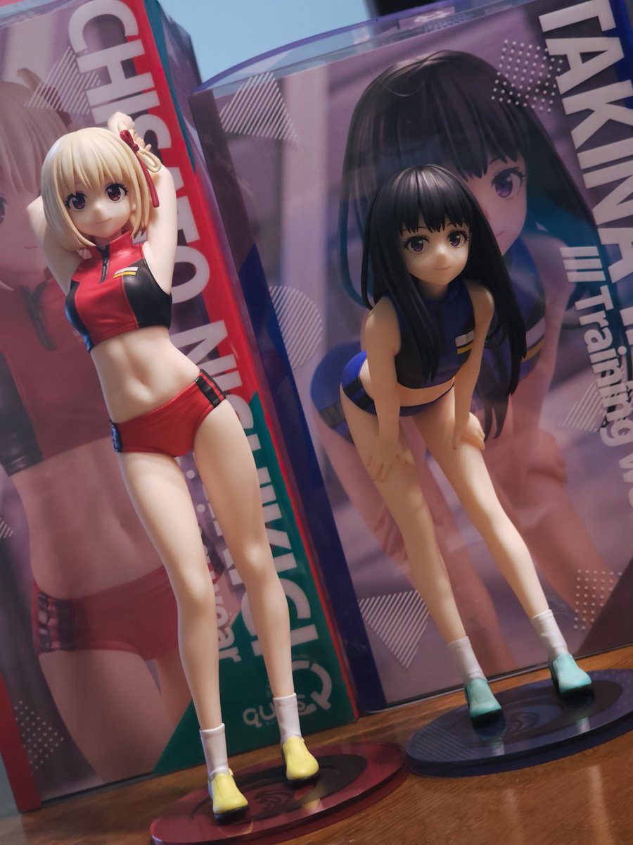 344_Sculpt's tweet photo. キューズQさんのトレーニングウェア千束・たきなの製品サンプル届きました！
データ原型担当してます。 https://t.co/EklYNBkUQb