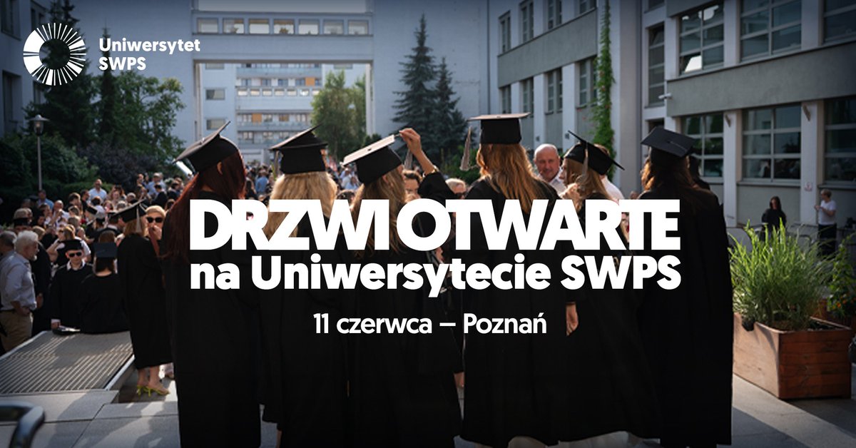 ACInformacyjne's tweet photo. Uniwersytet SWPS w Poznaniu w czwartek 11 czerwca 2026 roku zaprasza na Drzwi Otwarte dla kandydatów:
https://t.co/dZpTEs8Q41
--
#studia #studia2026 #Poznań #SWPS #USWPS #UniwersytetSWPS #studiaprawnicze #studiapsychologiczne #prawo #psychologia #dniotwarte #drzwiotwarte https://t.co/OgChGnCK4Z