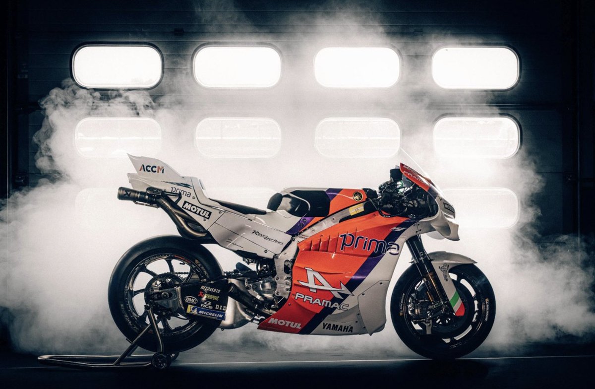 germax33's tweet photo. Así luce la decoración especial del equipo Pramac-Yamaha para su gran premio de casa, este fin de semana en Mugello
@jackmilleraus @Toprak07TR 
#MotoGP #ItalianGP https://t.co/P72BT3yNJZ