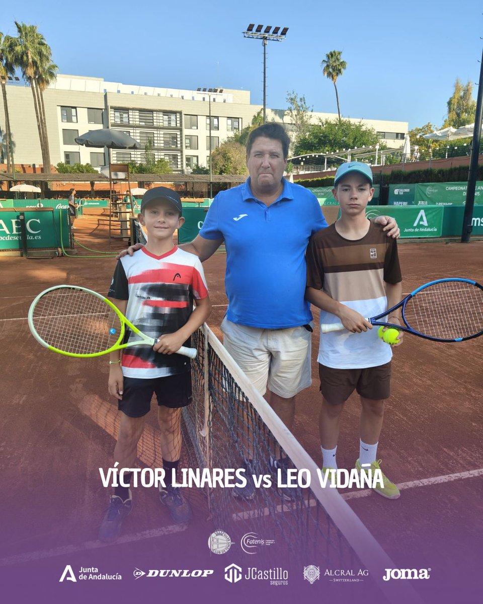 fattenis's tweet photo. Víctor Linares vs Leo Vidaña
Duelo almeriense

Campeonato de Andalucía Infantil "Memorial Paco Doña"
@ClubTenisBetis

#tenisandalucía @DeporteAND @intenis https://t.co/swMIDHFcMW