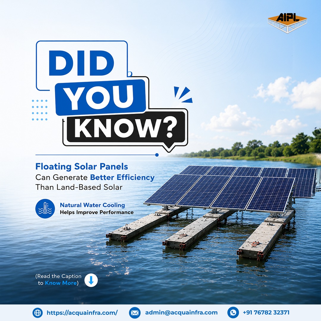 AcquafrontInfra's tweet photo. At AIPL, our Acqua Energy solutions are designed to support sustainable and long-term floating solar infrastructure with environmentally responsible floating systems.

Because the future of clean energy is not just on land, it’s on water.

👉 Learn more: https://t.co/tTkxLwYjvp https://t.co/PL0clhGO1s