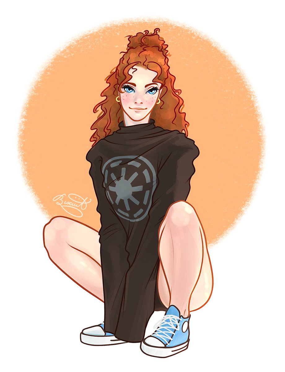 countessbiscuit's tweet photo. another entry in the she-stole-her-clone-boyfriend’s-shirt series 🩵🧡 https://t.co/42ZY9DUQEE