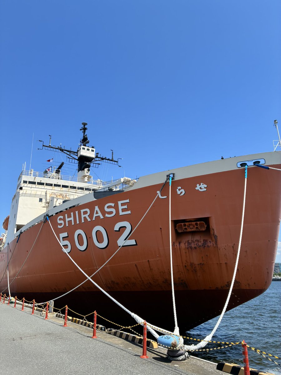 eternity0741's tweet photo. チャレンジングSHIRASEに行ってきました、
砕氷船に乗れる！南極の氷を触って、航海当時のカレーが食べられる、貴重な体験をさせていただきました。
#チャレンジングSHIRASE https://t.co/TC1rtMNi4G