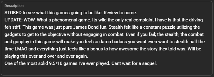 GoomsTV's tweet photo. Well I finished 007 First Light. These are my thoughts. https://t.co/bPHBJrGi0H