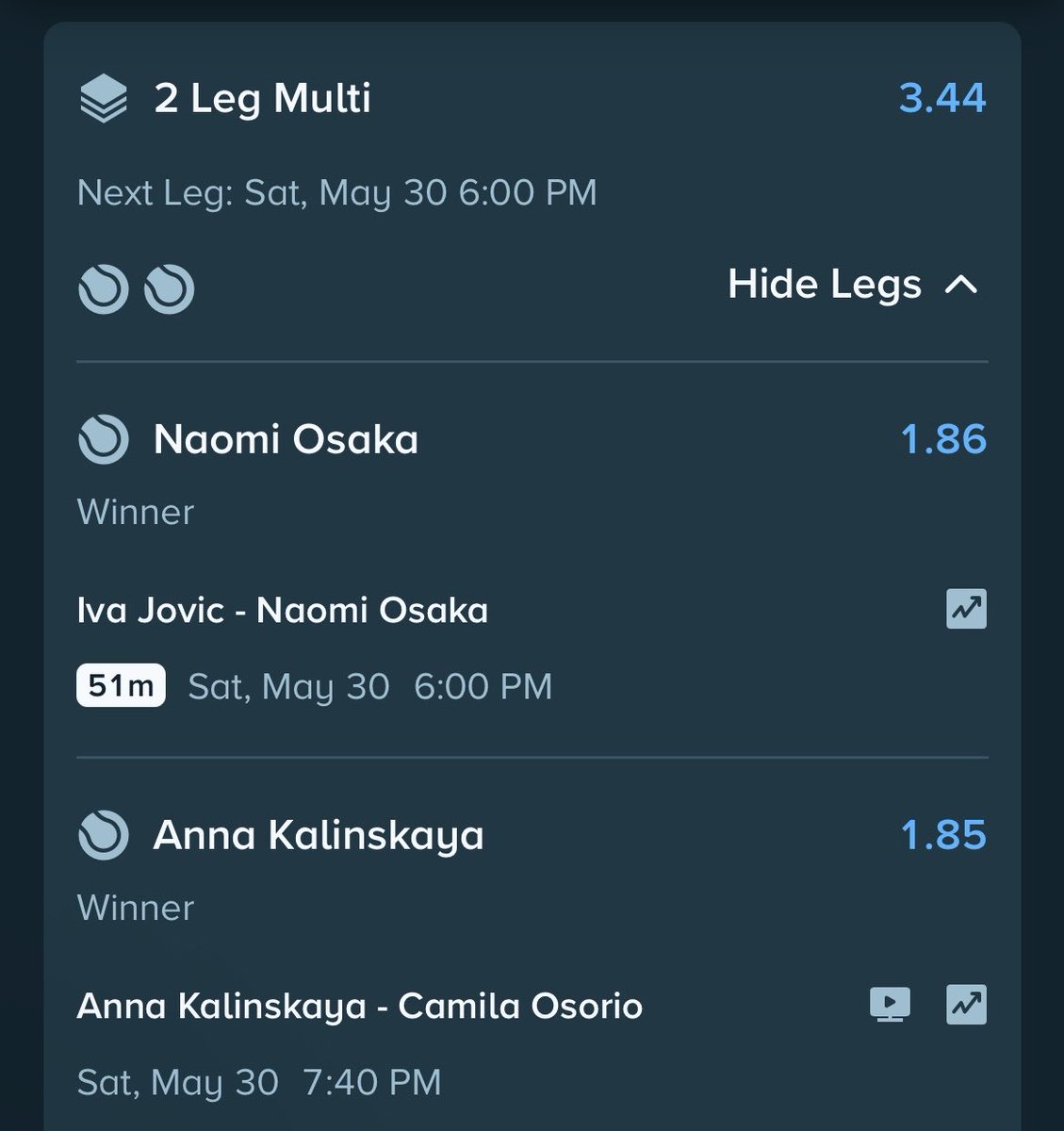 WBM_tipster's tweet photo. 🎾🇫🇷PARLAY

☑︎NAOMI + Kalinskaya @ 3.44

#GamblingTwitter  #GamblingX https://t.co/i07cbIiT3G