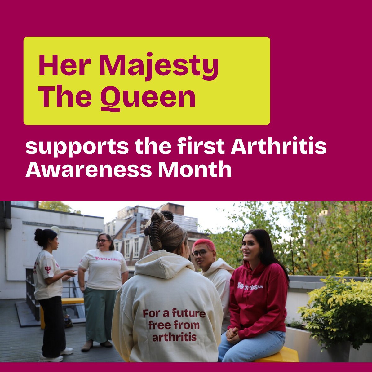 arthritisukorg's tweet photo. We're honoured to have the support of Her Majesty The Queen, our Royal Patron, during the UK's first Arthritis Awareness Month. 

We thank her for shining a light on the importance of diagnosis, championing our research, and sharing our vision. @RoyalFamily https://t.co/ycnKStRiTy