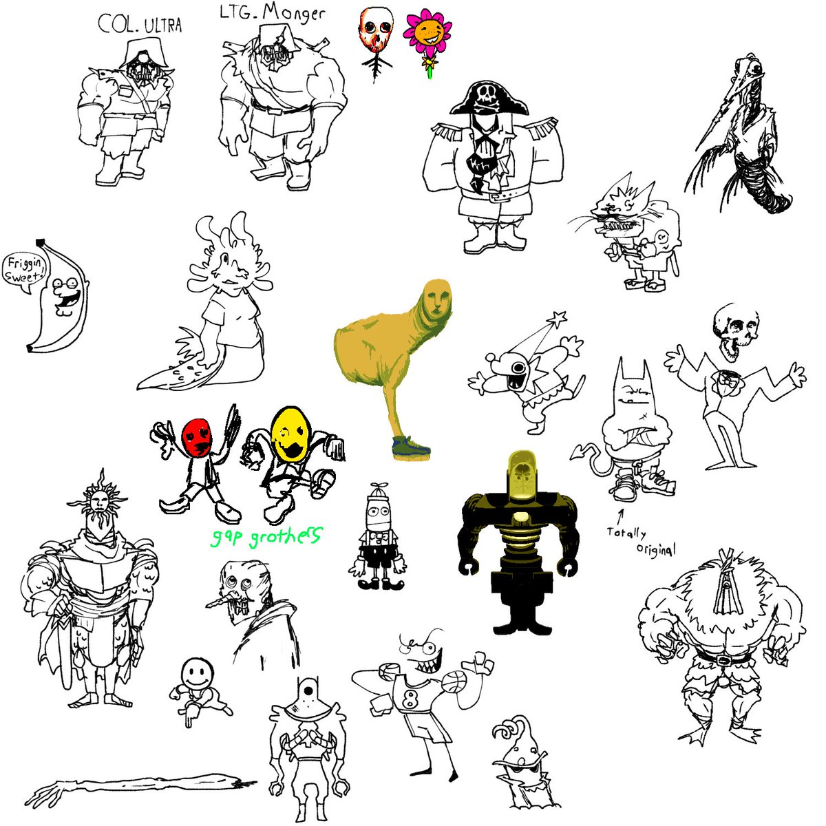 beanman745's tweet photo. Some random characters I made https://t.co/boPyD9SJ9e