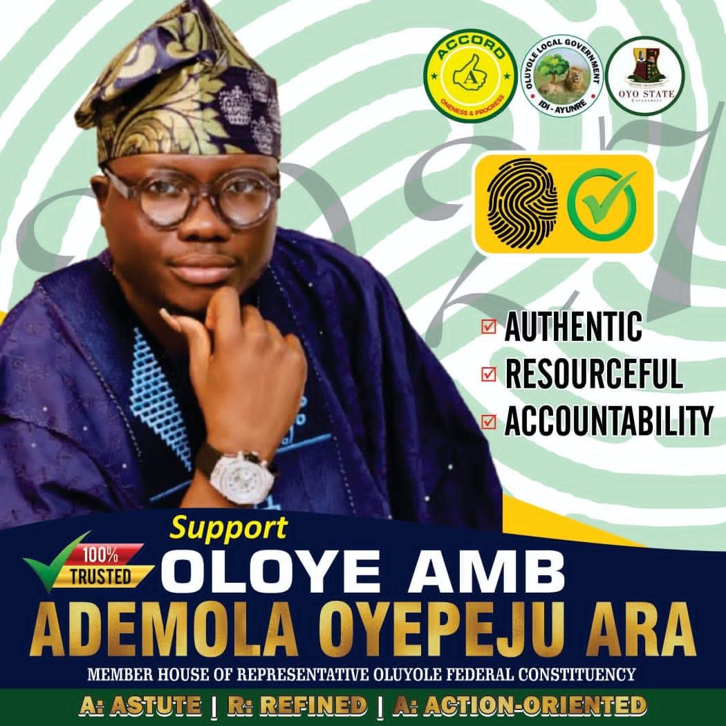 DadaOladejo's tweet photo. 12 Years After, Oyepeju Breaks The Jinx, Emerges Accord Candidate For Oluyole Reps Seat https://t.co/1WfMCbYdY3 https://t.co/VczxgO26a8
