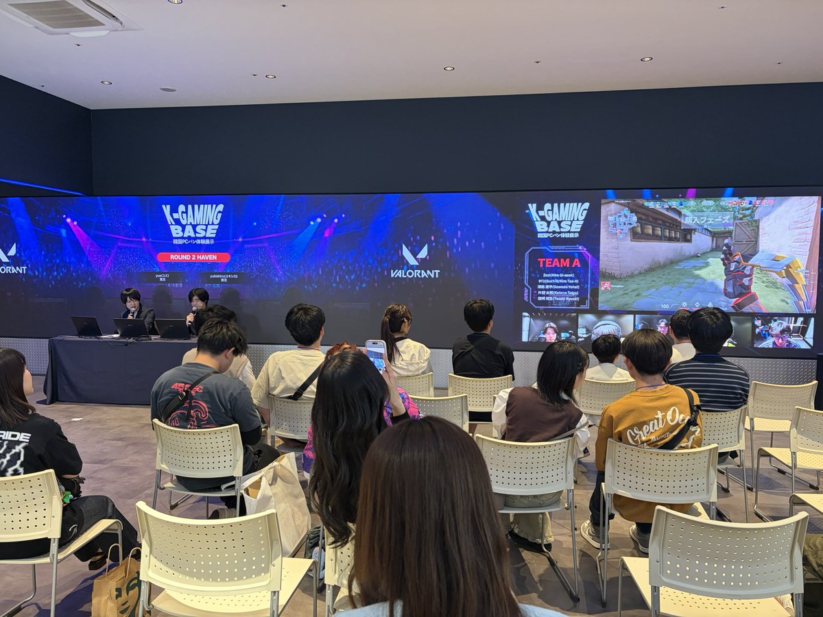 shuiniao's tweet photo. 本日eスタジアムなんば本店で行われたVALORANTの「韓日e-Sports 交流戦」にてMC・通訳を担当しました！

初めての韓国語MCで難しい部分もあったもののなんとかやり遂げることができました☺️✨

通訳も完璧ではなかったかもしれませんが、すごく楽しかったです！皆さんありがとうございました🙌 https://t.co/mIjYDT2rU2