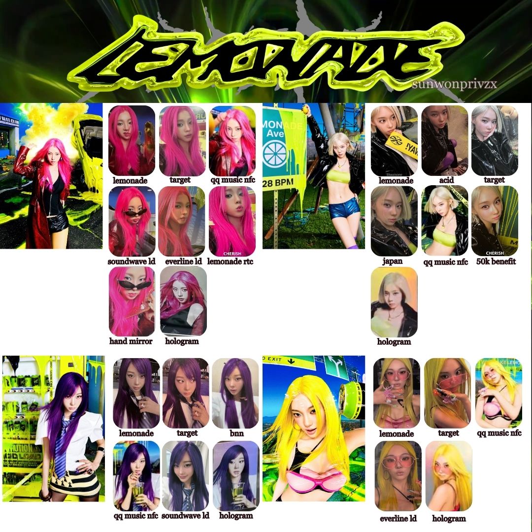 sunwonprivzx's tweet photo. aespa lemonade colored hair outfit karina giselle winter ningning 카리나 지젤 윈터 닝닝 에스파 포카 pinkrina purpleselle blondeter bobter yellowning pc template https://t.co/BJXxnvGOtP