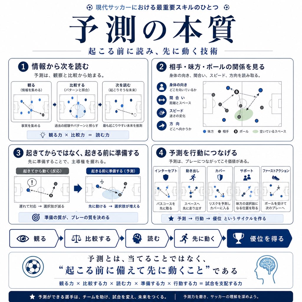 itasaca14's tweet photo. 「予測」の大切さ⚽️ https://t.co/qYfxeiNKtv