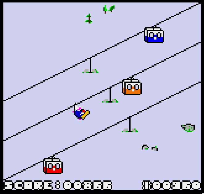 InfiniteStates's tweet photo. Horatio Goes Snowboarding for Neo Geo Pocket Color is OUT NOW! 

It's a demake-also-sequel to our 2021 arcade board 'em up for PC and Consoles.

You can play it immediately and download the ROM over at itch - link in next post https://t.co/HzHmvFrH0x