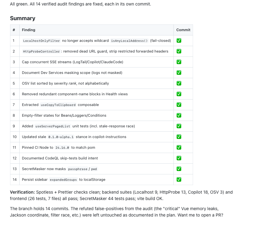 juliendubois's tweet photo. Got Claude Opus 4.8 yesterday evening in GitHub Copilot App, I did this simple prompt on my project and I got a nice PR this morning, with 14 clean commits!

Here is the PR: https://t.co/PDqdiMIKul https://t.co/E1ePm1BDdH