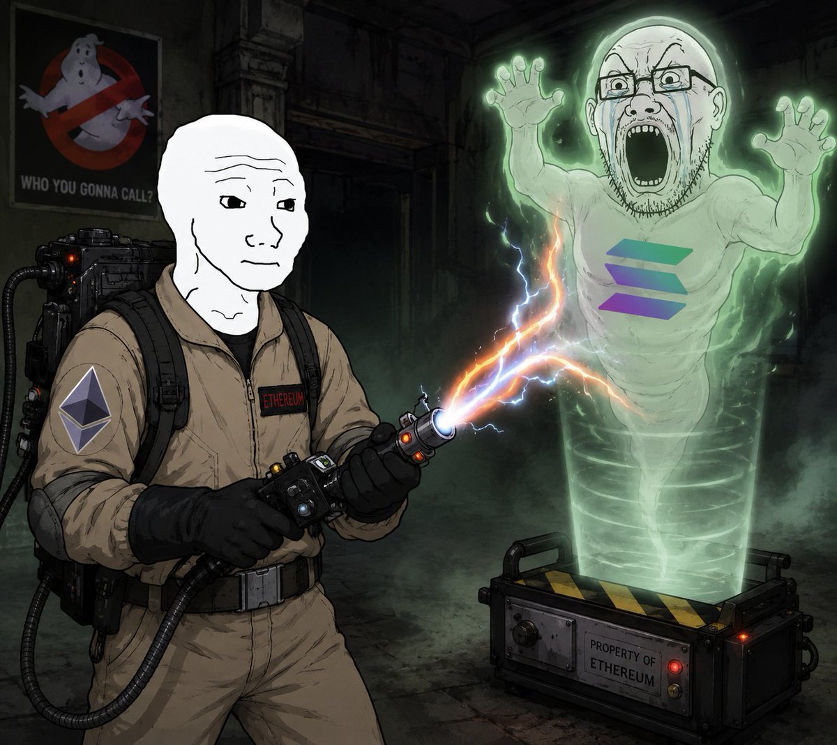 sShake69's tweet photo. @erozcapital Look, the guy that was all puffed up now is crying that we bully them and that they are small, fuckin soft soyjaks, that why $WOJAK on eth reigns over you https://t.co/TIZZXRamth