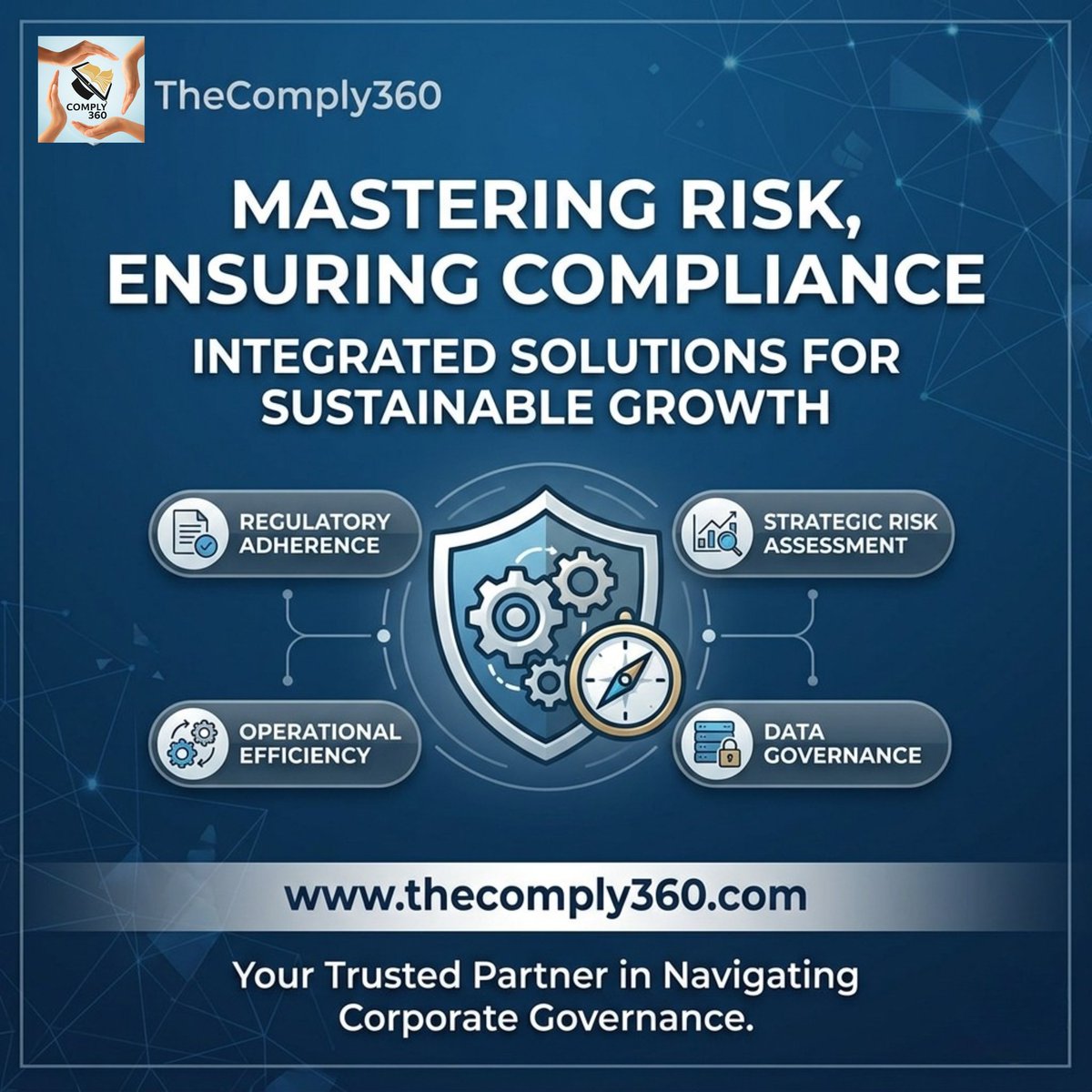 Comply360LLC's tweet photo. Don't leave your corporate governance to chance. Partner with the experts who can help you navigate the complexities of today's regulatory environment.

​Visit our website to learn how we can protect your business: https://t.co/enhlgbWk9O 

​#TheComply360 #CorporateGovernance https://t.co/3H7uQEzLEM