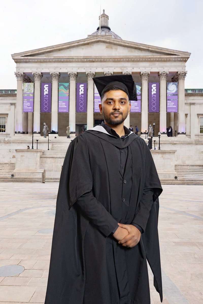 hackyguru's tweet photo. graduated from my masters at ucl but the academia never ends with a piece of paper ;) https://t.co/jDxNabalh2