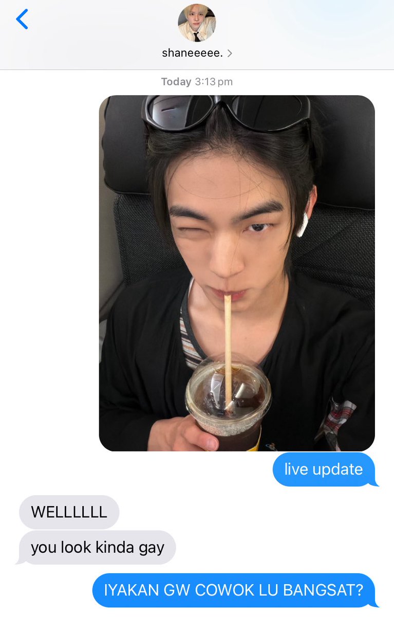 forlons's tweet photo. a glimpse into shindo / nitdo daily chat one tweet au (scratch head). https://t.co/Acywsqy6Dq