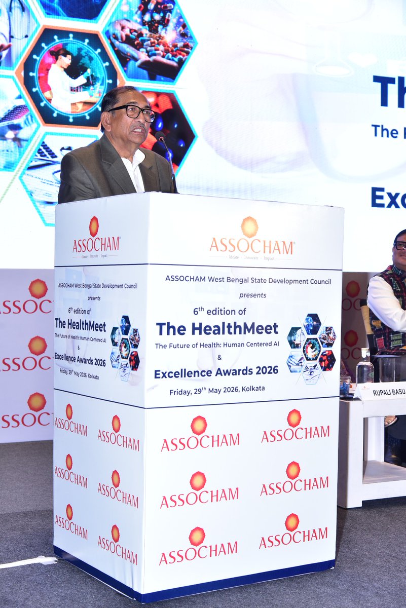 sgrhindia's tweet photo. Sir Ganga Ram Hospital has been honoured with the Excellence Award for Healthcare Digital Innovation at The Future of Health: Human-Centered AI - Excellence Awards 2026, organised by ASSOCHAM in Kolkata.
#sgrh #bondoftrust #trustofgenerations #digitalhealth #healthcaretechnology https://t.co/IpD2a1EMSw