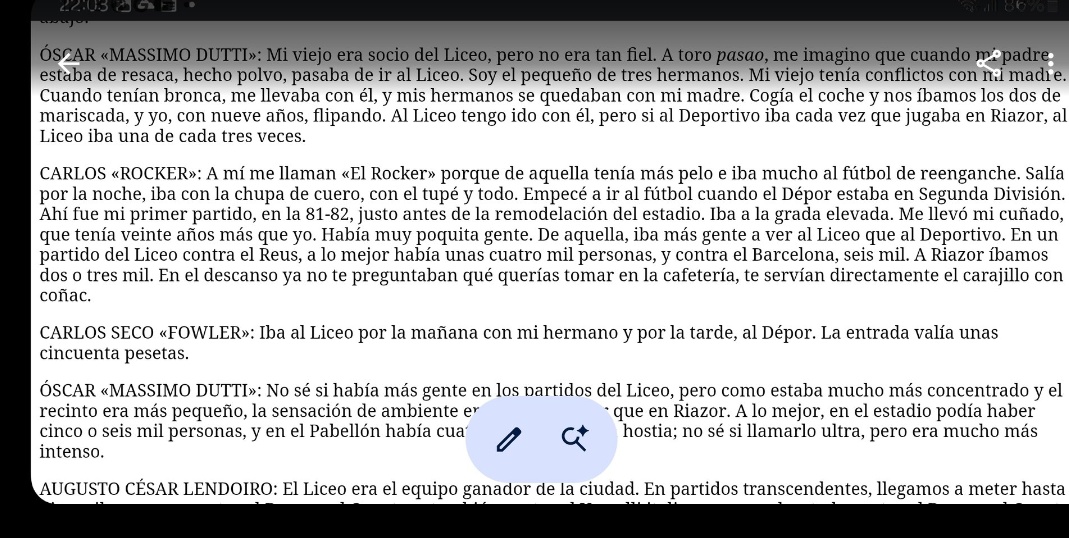 oucelta's tweet photo. @David92Sanchez @HQJoderse "De aquella, iba más gente al Liceo que al Deportivo". " A Riazor íbamos dos mil. En el descanso ya no te preguntaban que querías tomar en la cantina, directamente te ponían el carajillo con coñac".
Dicho por los que estaban allí..  😂 https://t.co/XwzOBpaVeg