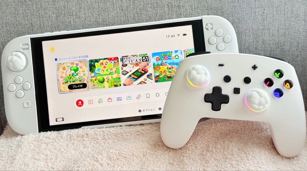 sirokuma235's tweet photo. 白🤍スティックは雲☁️

#Switch2 https://t.co/D2tX36LUiY