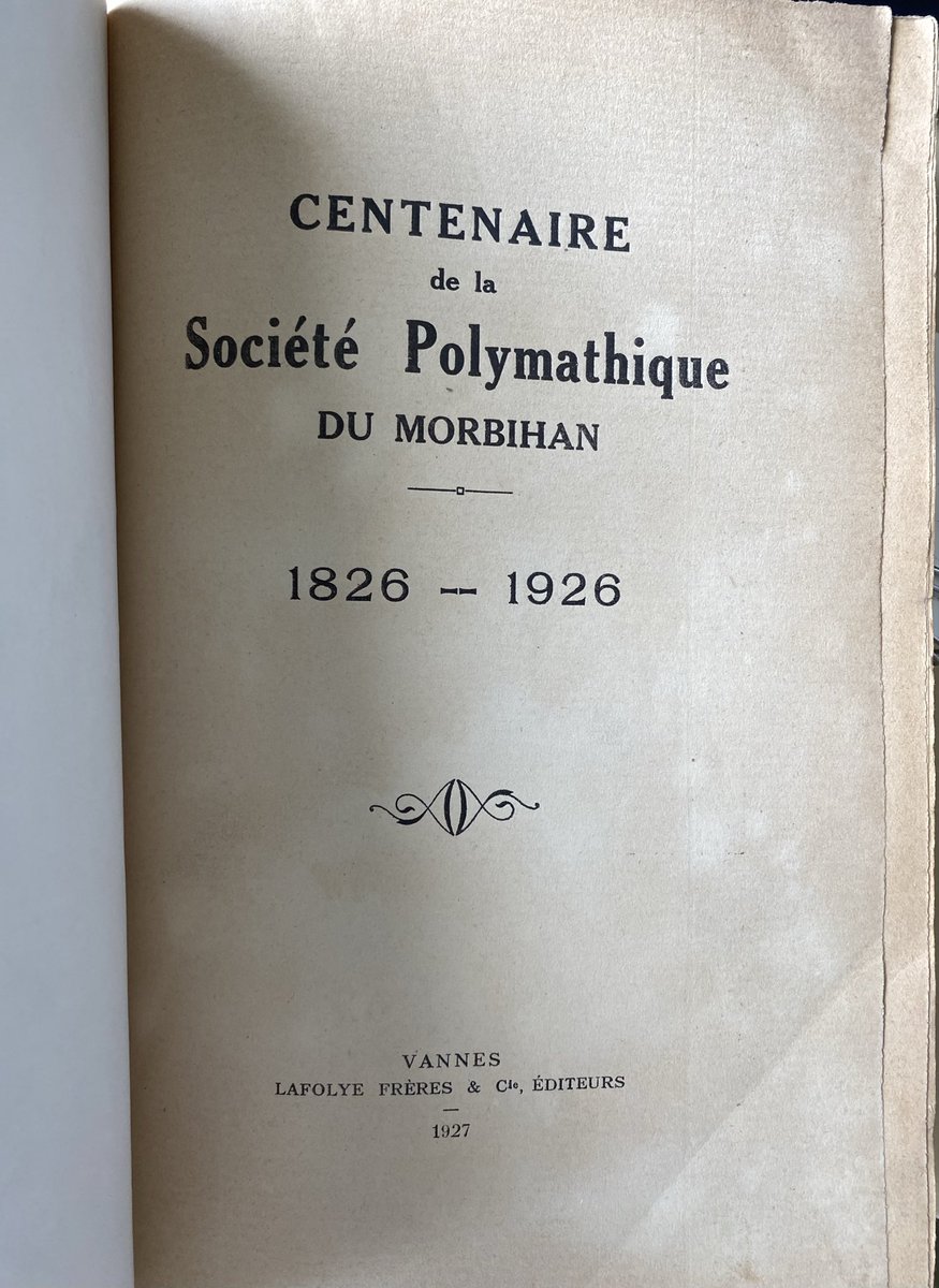 AndreCuvier's tweet photo. Cette chère Société polymathique du Morbihan ! https://t.co/2hYeCAai34
