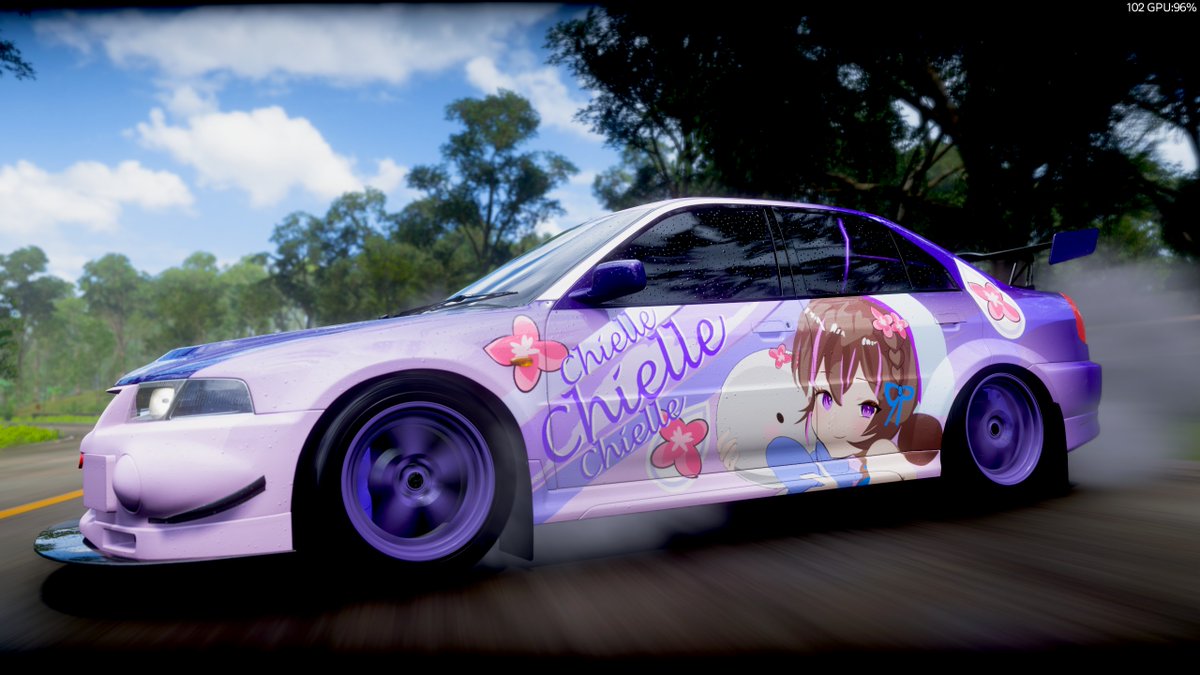 johpan's tweet photo. tonight's progress with the Chielle itasha. Even though I still have to detail the beret and hair bun and a few other things, I tried it out on a car just to see how it looks and it's already pretty pog
#chiellustration https://t.co/YnGeKGKgIR