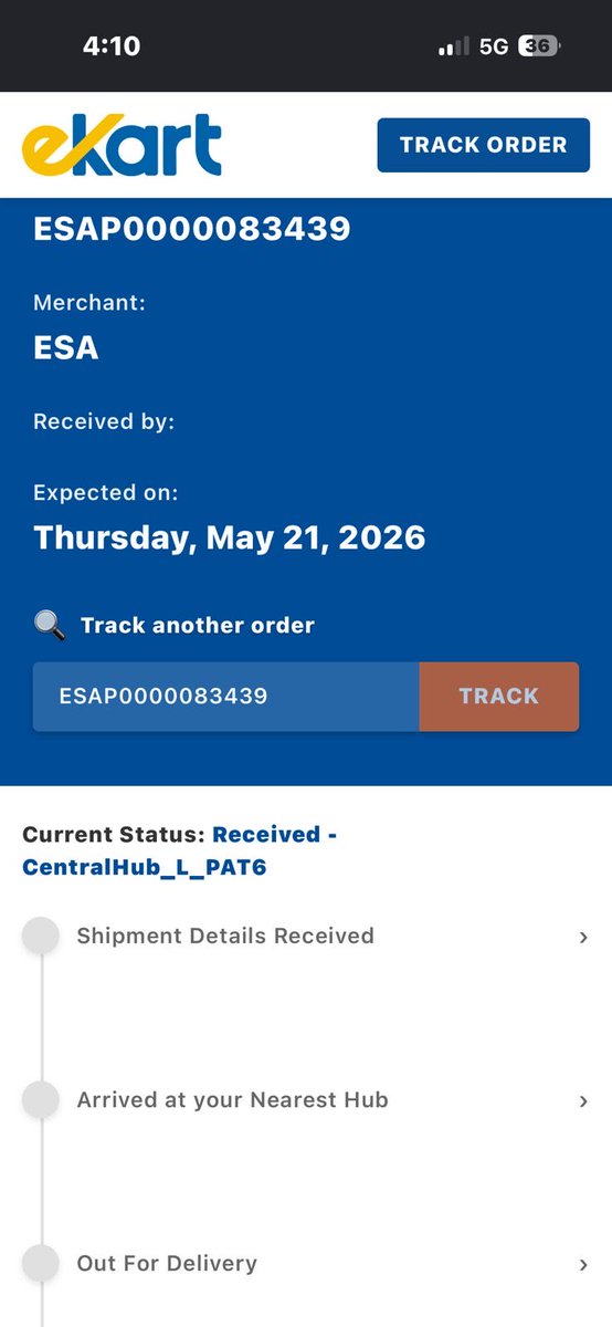___aqib___'s tweet photo. @flipkartsupport Complaint Message

Hello Team,

Mera parcel tracking ID ESAP0000083439 hai https://t.co/MGFT8Zc37t