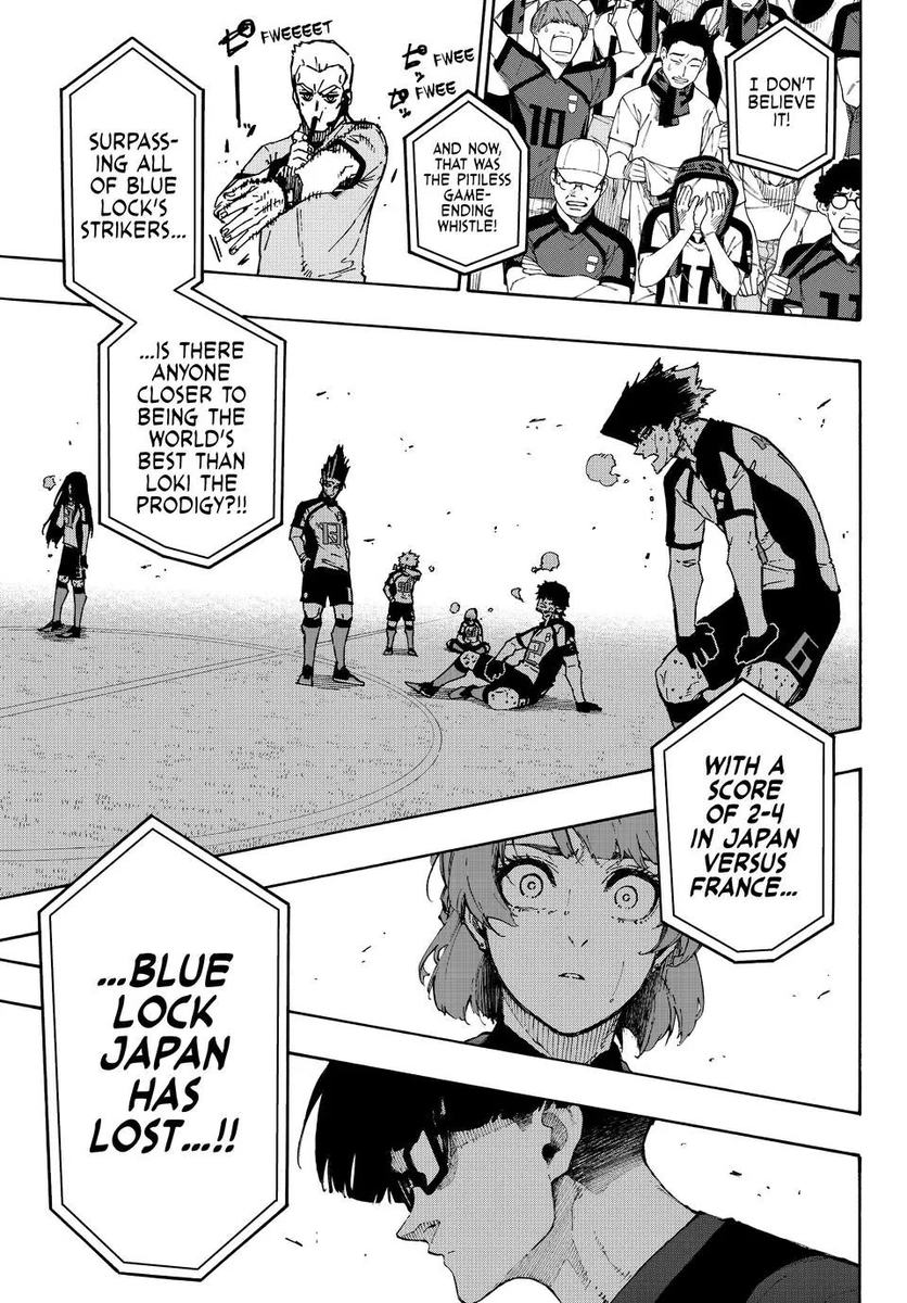 Ramin_Akira's tweet photo. 🛑SPOILER GEFAHR🛑#BlueLock347
.
.
.
.
.
.
BLUE LOCK hat gegen FRANKREICH VERLOREN!
Finde ich ABSOLUT STARK!
Denke jetzt wird Nagi wieder kommen und so
ABER Safe Habfinale oder Finale gegen Frankreich😏
#ブルーロック #BLUELOCK https://t.co/YCn0Pnkcf4