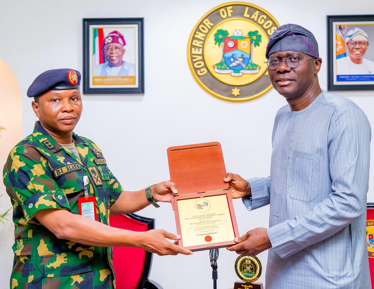 lagostelevision's tweet photo. Lagos backs AFRIDEX 2026 as State reaffirms commitment to regional security dialogue

#LagosState #AFRIDEX2026 #Security #DefenceExhibition #AfricaSecurity #RegionalCooperation #PublicSafety #voiceoflagos

https://t.co/IURmIfYJIb https://t.co/hSAaOhWIne