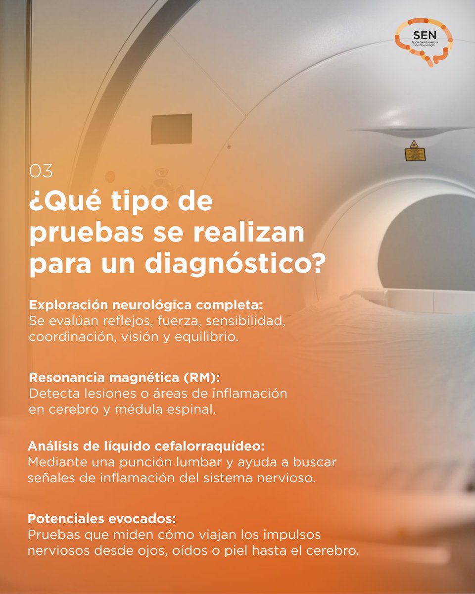 seneurologia's tweet photo. En el Día Mundial de la Esclerosis Múltiple la Dra. Ana Belén Caminero, Coordinadora del Grupo de Estudio de Esclerosis Múltiple de la SEN, explica cómo reconocer esta enfermedad y qué pruebas se realizan para un diagnóstico.
#Neurología #EsclerosisMultiple https://t.co/gfmAdSk5fZ