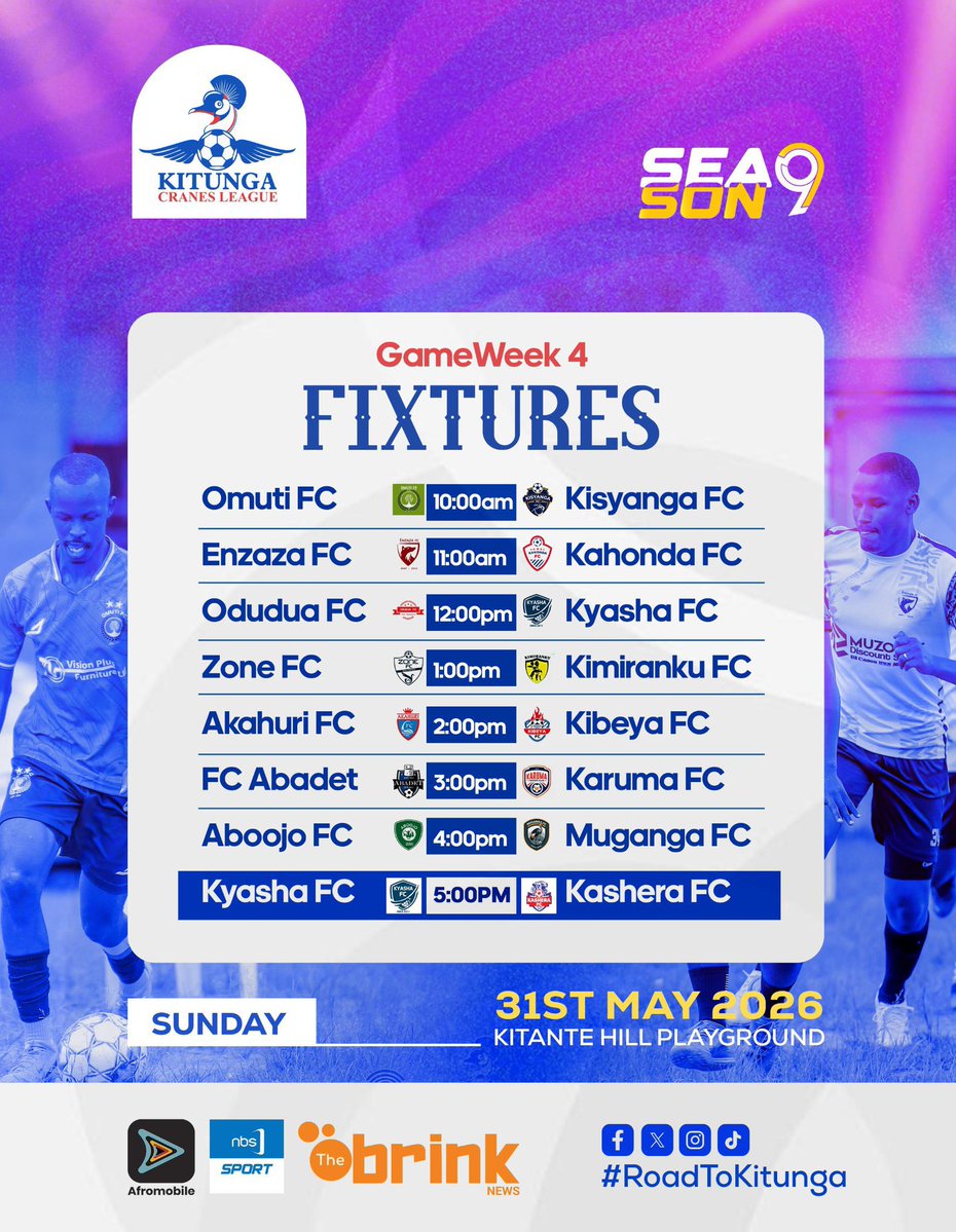 NBSportUg's tweet photo. Game Week 4 of the @KitungaLeague has been cancelled due to an outbreak of Ebola ❌

#NBSportUpdates #KitungaLeague #RoadToKitunga https://t.co/0AyMbkCfJ6