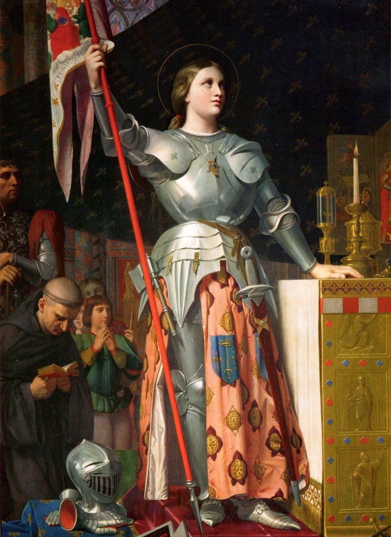 FrenchAnglican's tweet photo. Priez pour nous, Sainte Jeanne d’Arc,
Afin que nous devenions dignes des promesses de notre Seigneur Jésus Christ.

Ô Dieu, 
qui as suscité d’une manière admirable la vierge de Domrémy, 
Sainte Jeanne d’Arc, 
pour la défense de la foi et de la patrie ; 
fais, nous t’en prions, que par son
intercession, 
l’Église triomphe des assauts de ses ennemis et jouisse d’une paix durable.
Par Jésus Christ, ton Fils, notre Seigneur, 
qui vit et règne avec toi 
dans l’unité du Saint-Esprit, 
Dieu pour les siècles des siècles. 
Amen.

🌿🙏🏻✝️🇻🇦⚜️⛪️🇫🇷