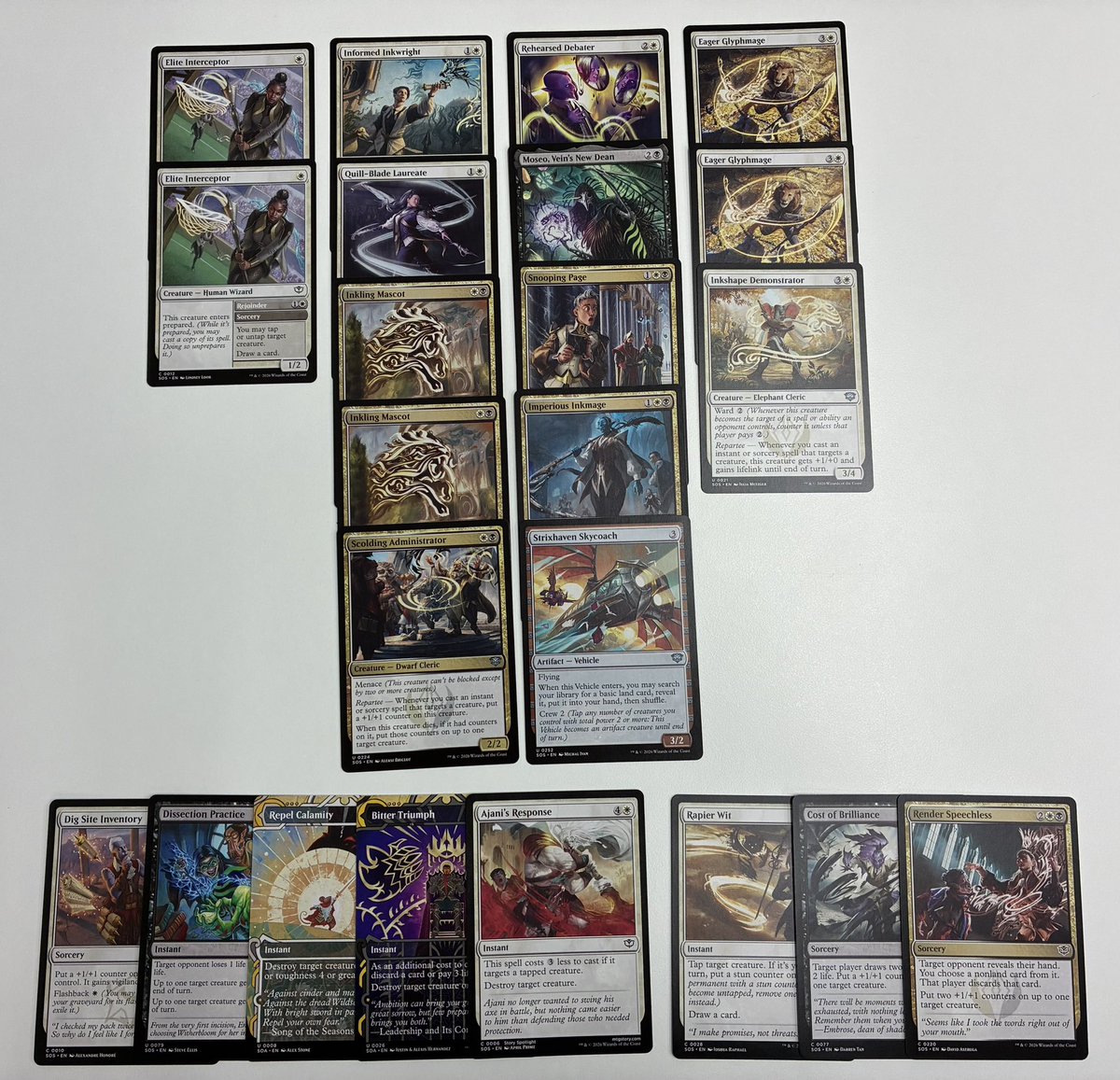 AlphaBetaUnlimi's tweet photo. 『ストリクスヘイヴンの秘密』リミテッド
シルバークイル3-0✨

MTGアリーナも手軽で楽しいけど、やっぱり紙のドラフトが最高ですねー❗️ https://t.co/W3VqYjzZiM