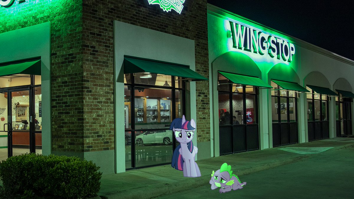 Twi_Friendship's tweet photo. @SpikefromEQ Spike? What are you doing over here at Wingstop? https://t.co/irSD8g2L0l