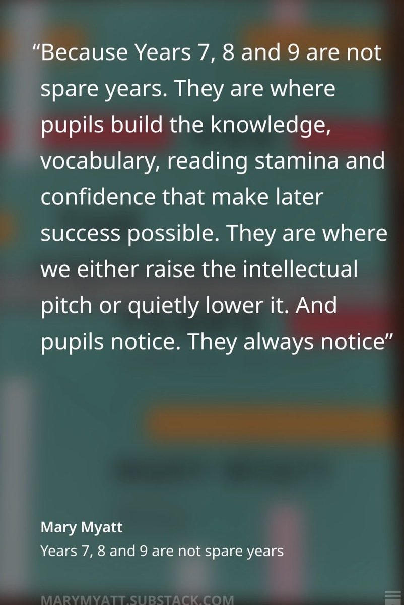 RobGeog's tweet photo. An ambitious KS3 curriculum matters in its own right, building the secure knowledge, conceptual understanding and disciplinary thinking students need to flourish as geographers. It also means they are better placed at KS4 to deepen their understanding, apply knowledge with confidence, and continue developing their ability to think like geographers. #KS3 #edchat Really looking forward to @MaryMyatt new book - KS3 - The Ambitious Years
  https://t.co/1yZkRdhYBI